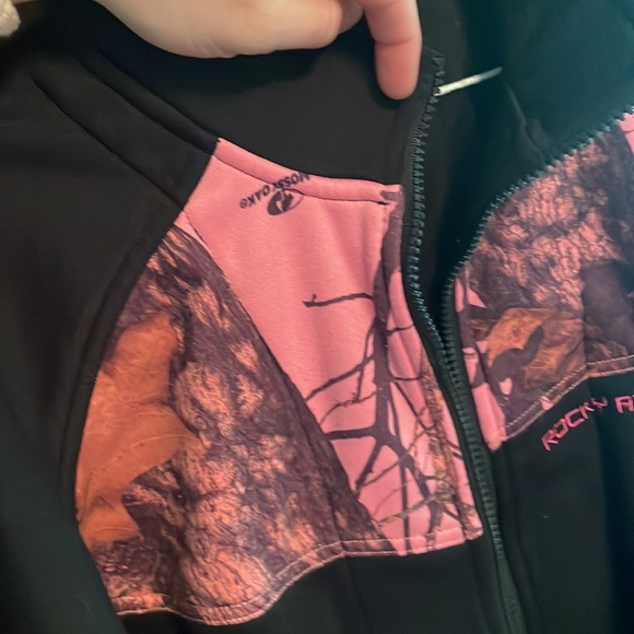 Women’s Medium Rocky Brand Zip Up Jacket pink Camo - Picture 4 of 6